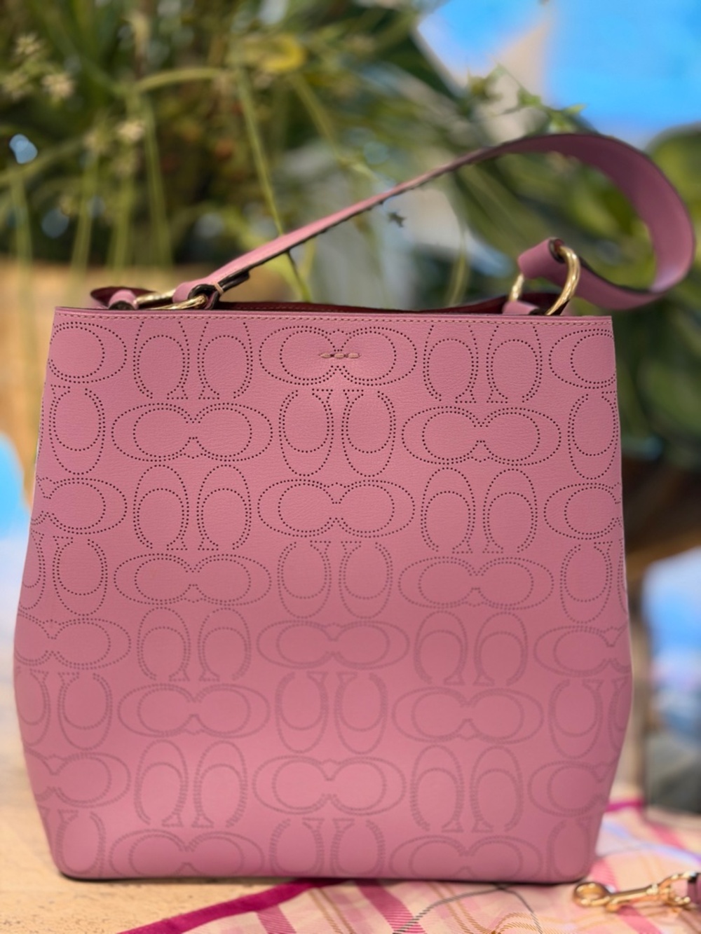Coach Leather Town Bucket Bag - Picture 4 of 7